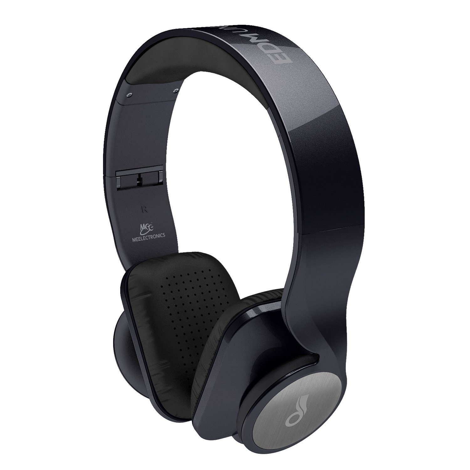 MEE audio EDM Universe On-Ear Headphones, Metallic Black
