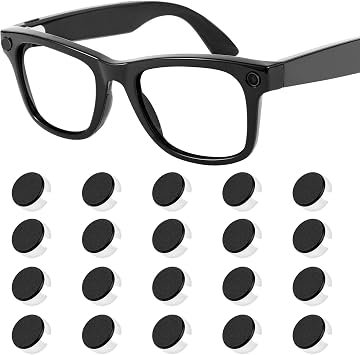 20 Pcs LED Light Blocker Sticker, Meta Glasses Light Cover for Meta Smart Glasses,Wayfarer,Skyler,Headliner,Meta Smart Glasses Accessories, Routers TV LED Covers Blackout