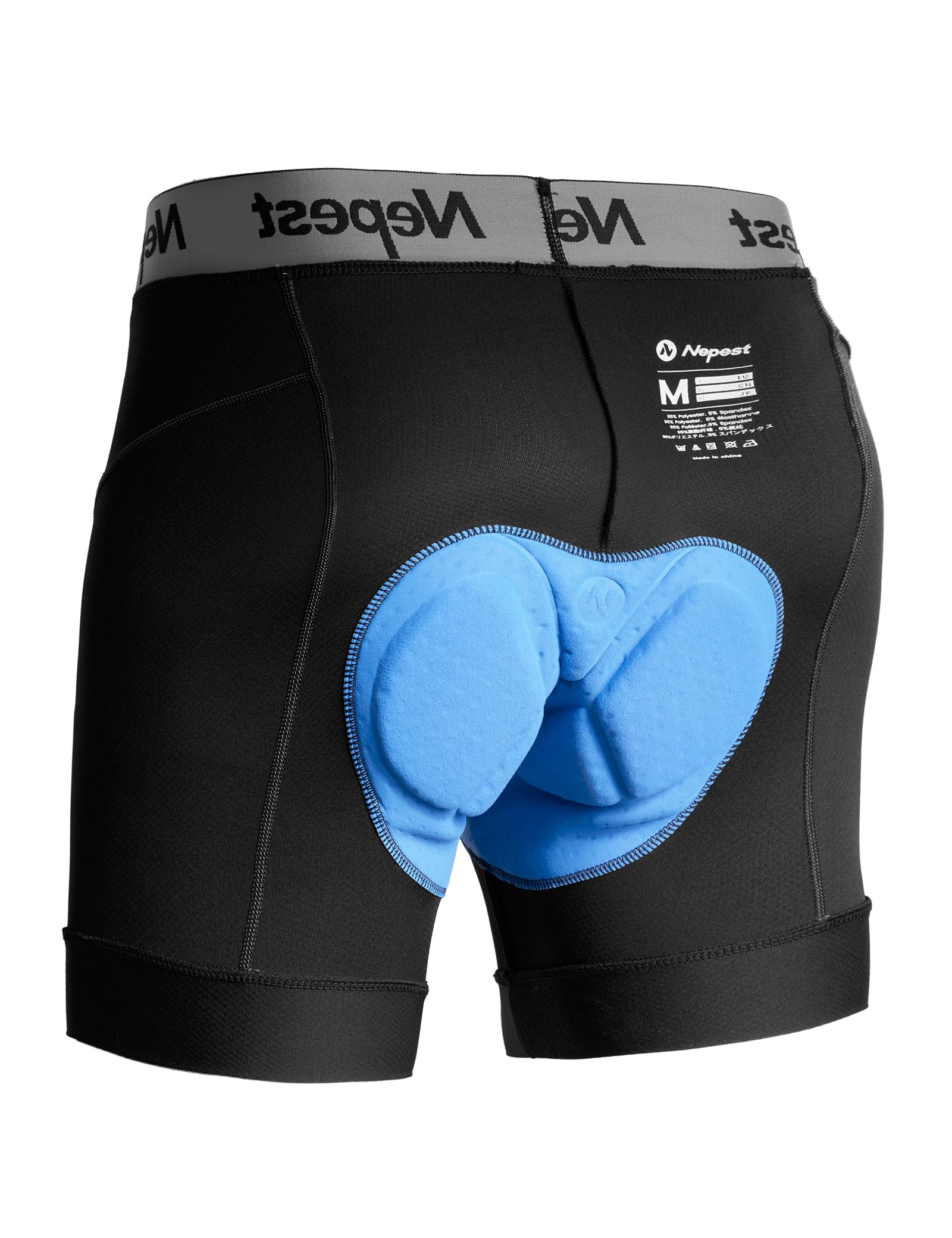 Nepest Radunterhose Herren Gepolstert 4D, Leicht & Weich Sch