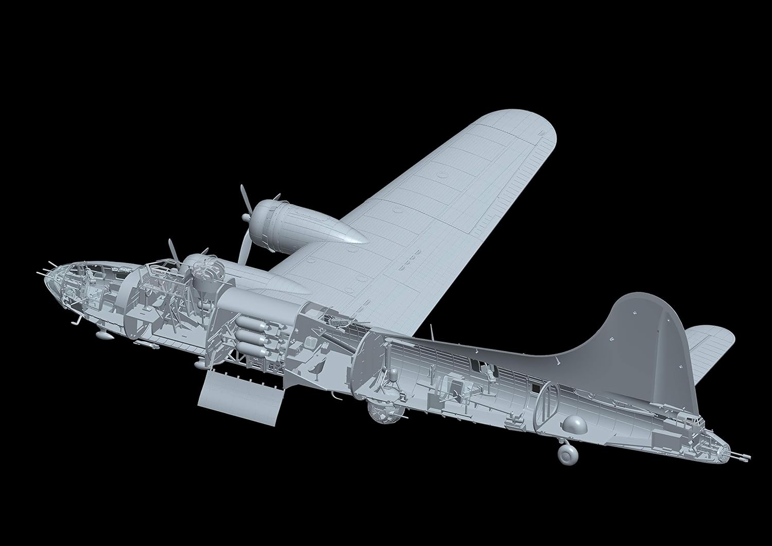 HK Model 1/48 US Army B-17F Memphis Bell Plastic Model 01F002