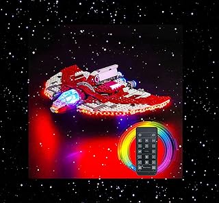 Brick Shine Light kit for Lego® Ahsoka Tano's T-6 Jedi Shuttle 75362(Lego Set is not Included) (Remote)