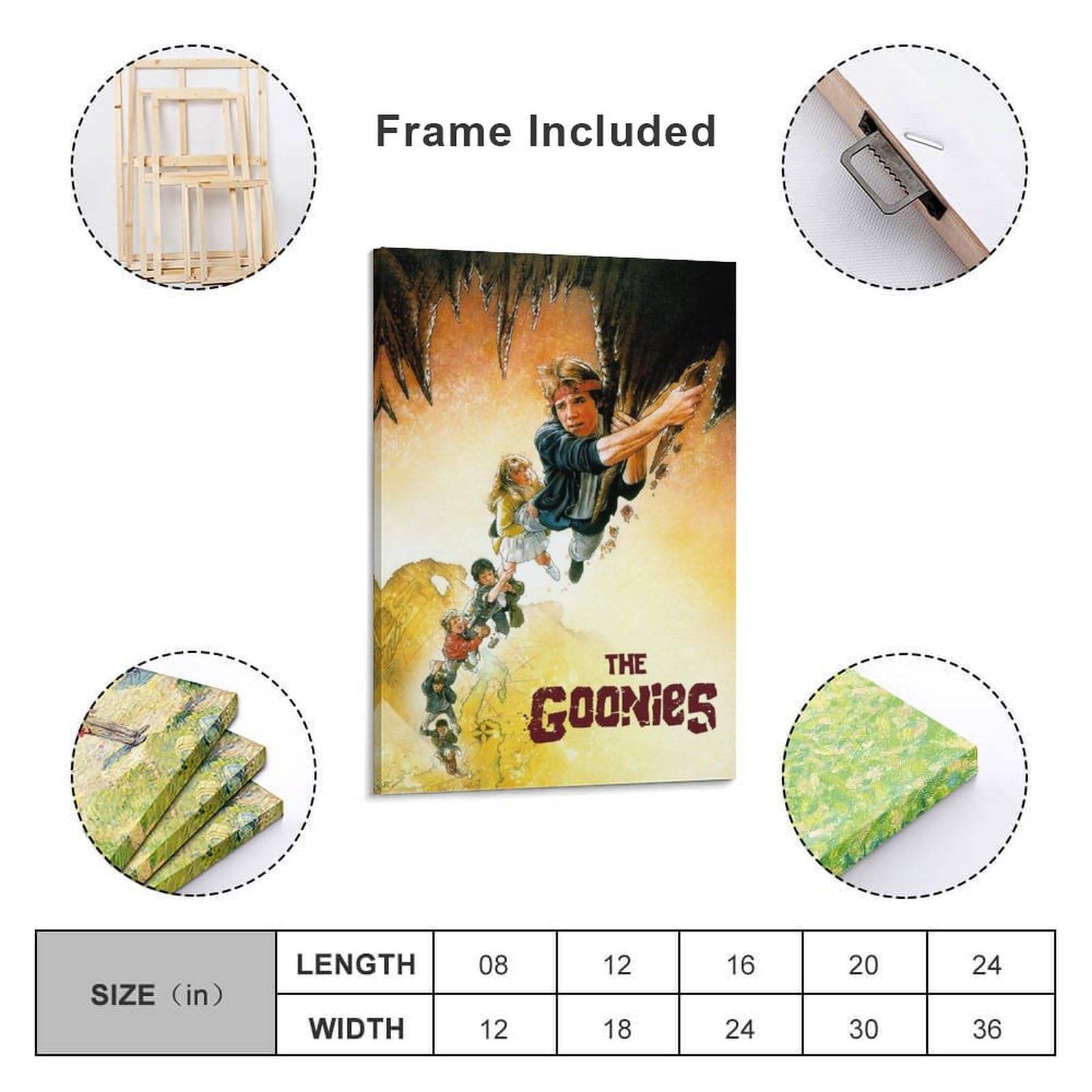 Amazon.co.jp: 映画ポスター グーニーズ The Goonies キャンバス