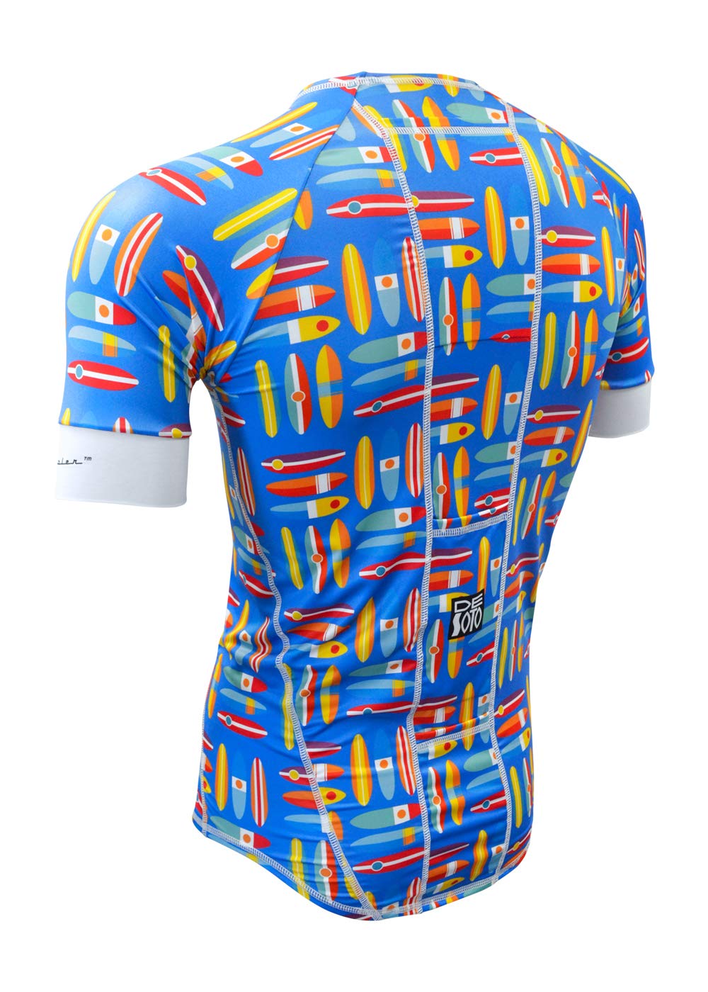 De Soto Skin Cooler Short Sleeve Top - SVSC (Surfboard Blue, Small)