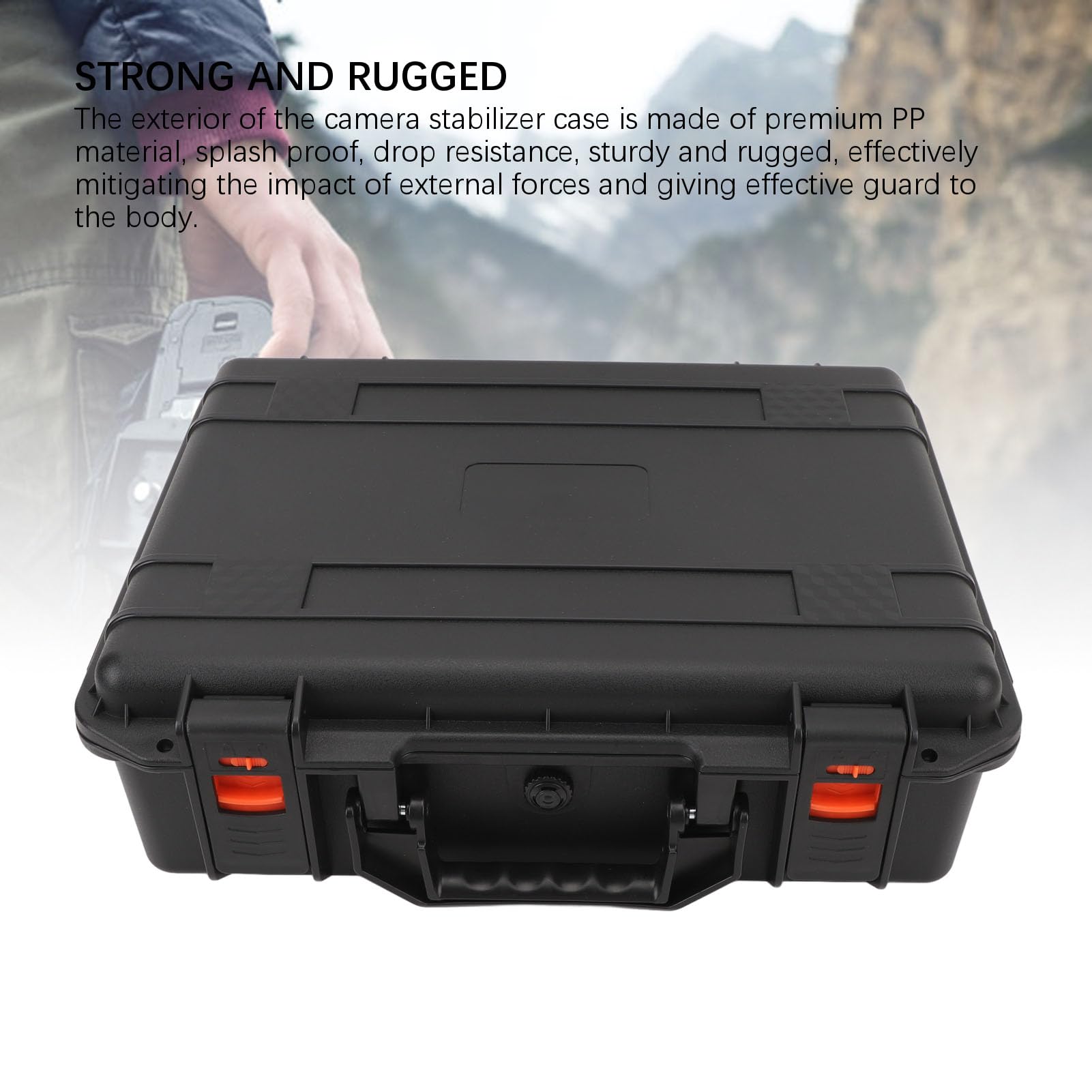 ZJchao Estuche Protector de Viaje Rígido para Estabilizador RS4, Carcasa de Cardán para Cámara a Prueba de Polvo y Golpes con Exterior Resistente para Uso Profesional