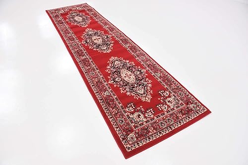 Vista 346 de Unique Loom Reza Collection- Alfombra, Polipropileno, Marrón Marrón/ marfil