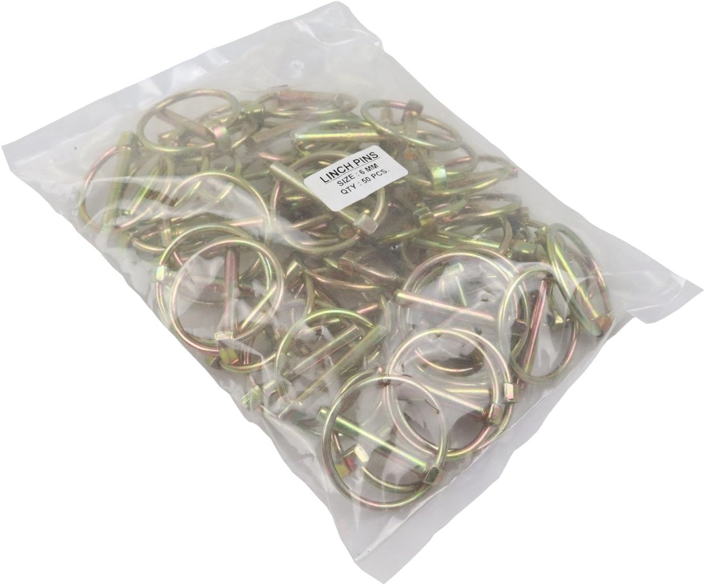 50 x 6mm Linch Lynch Pins for Trailer Tractors Farm Agricultural Linchpin