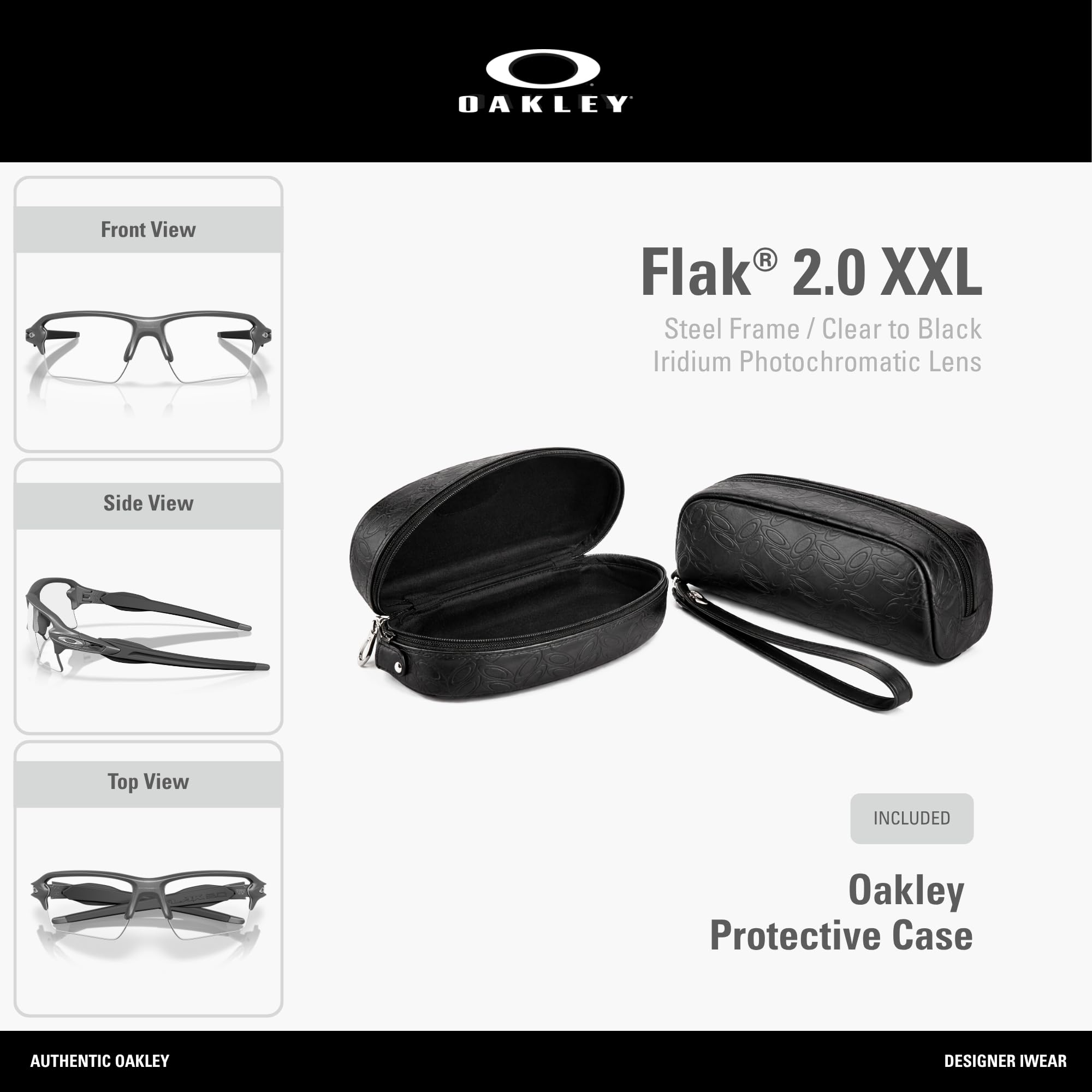 Oakley Flak 2.0 XXL Farbe Stahl 07 - Steel One Size