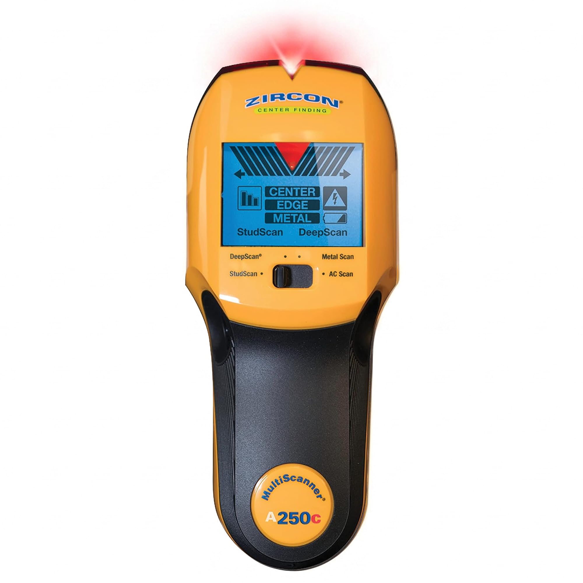 Zircon® MultiScanner™ A250c Stud Finder for Wood &amp; Metal, Enhanced Display