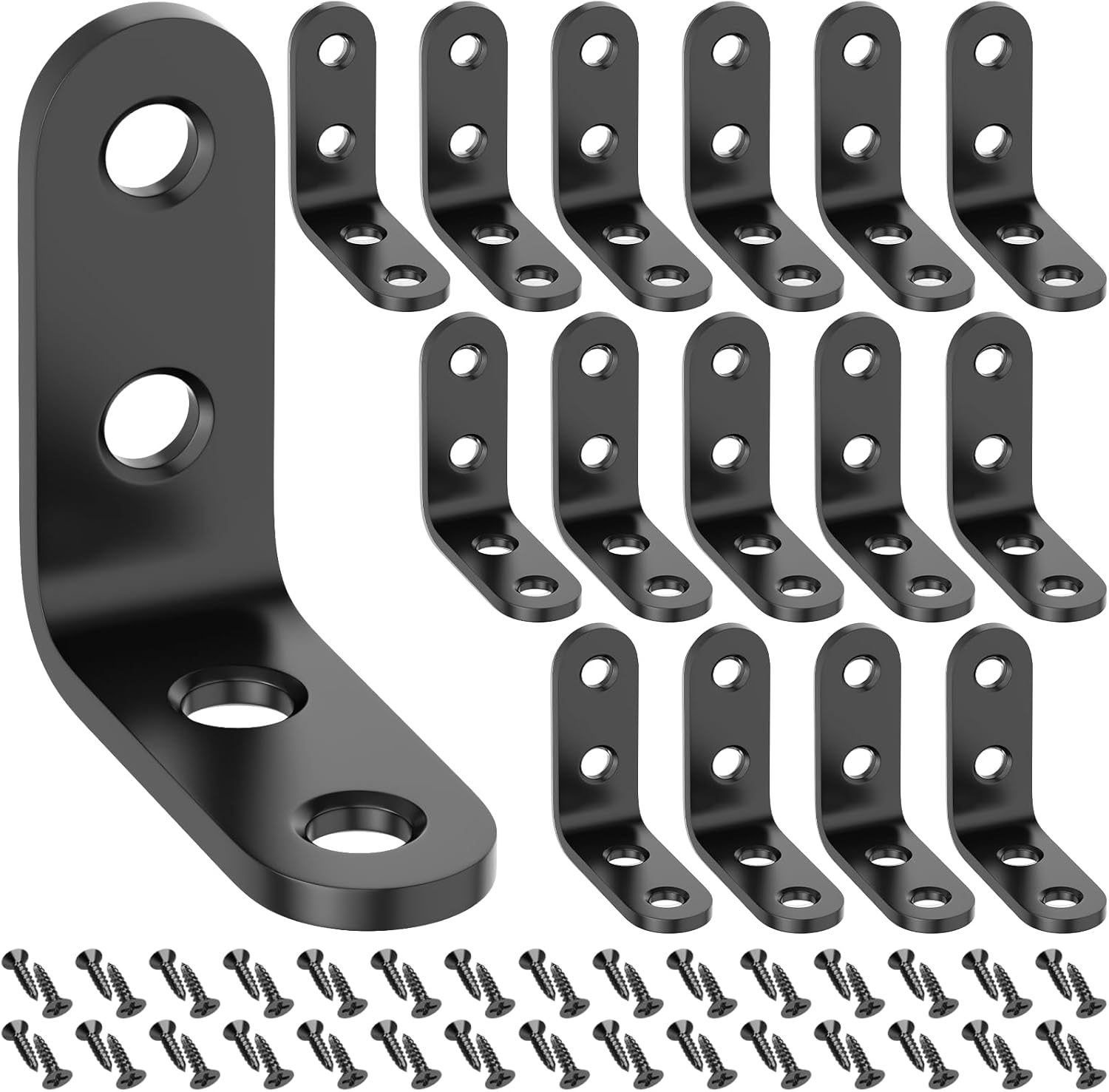 16 Pack L Brackets Corner Brace,Heavy Duty Small Brackets