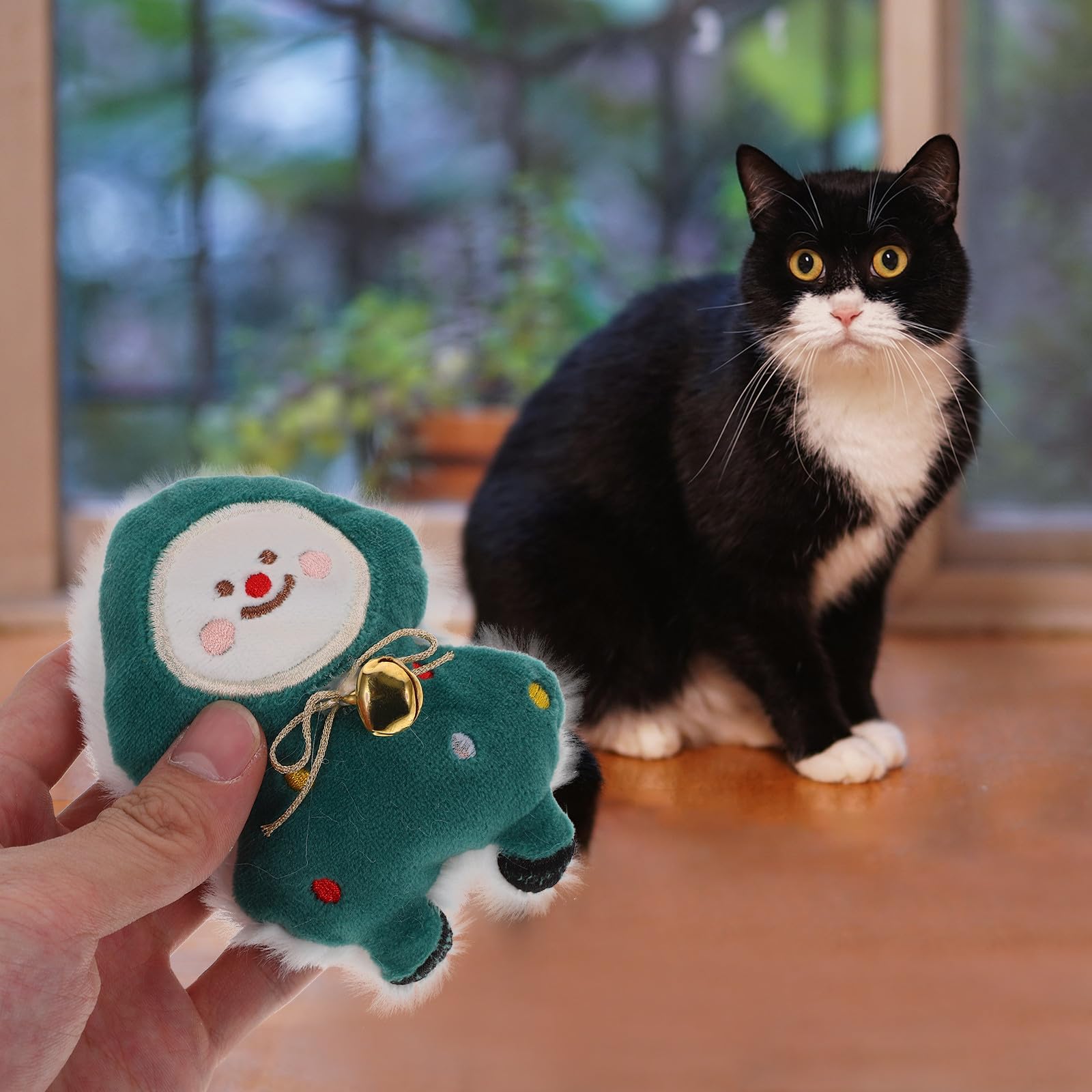 FRCOLOR 20 Stück Katzenkauspielzeug Weihnachtsbaum mit Katzenminze aus