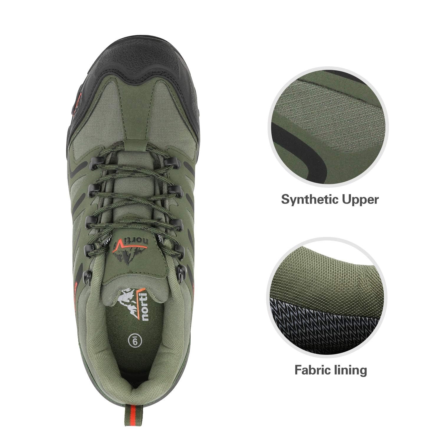 NORTIV 8 Herren wasserdichte Wanderschuhe Low Top Leichte Outdoor Trekking Camping Trail Wanderschuhe