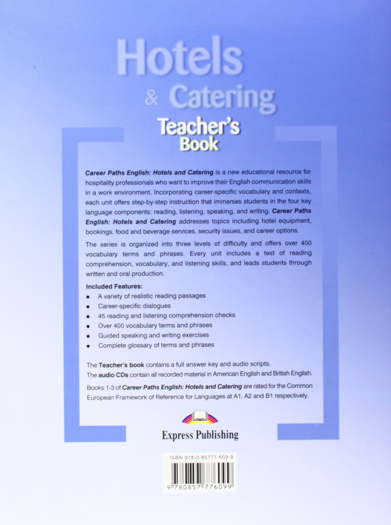 Teacher's Pack 1 (International) (Career Paths - Hotel & Catering)