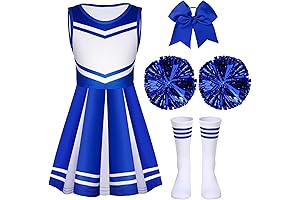 4 Pcs Girls Cheerleader Costume Outfit Set Cheer for Olivia Rodrigo Good 4 U