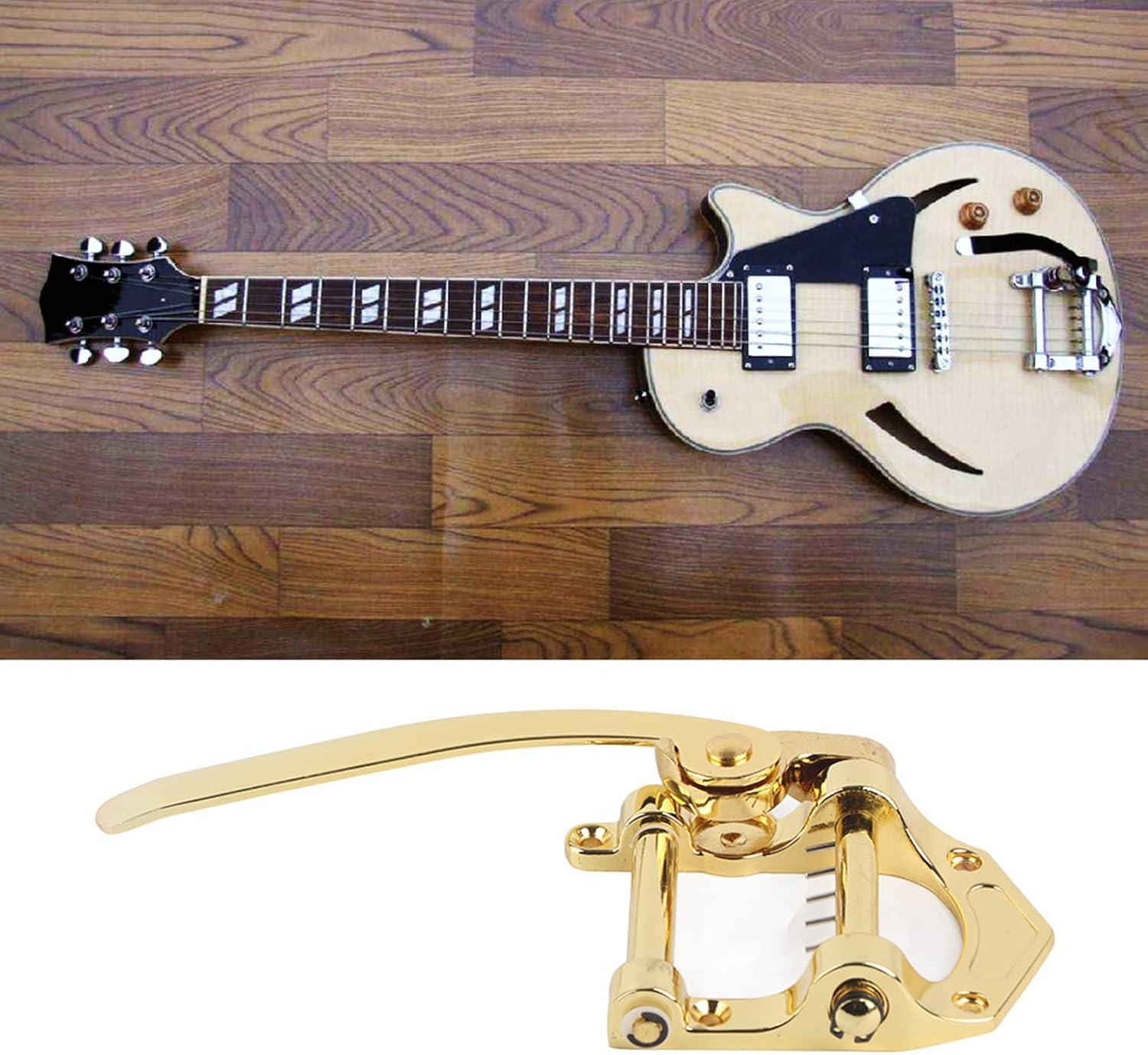 Bnineteenteam Guitar Tremolo Vibrato Bridge Top Body Tremolo Jazz Guitar Vibrato for SG, LP, ETC Electric Guitars