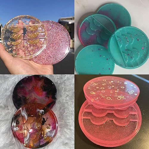 Miniatura 7 de Miamay Un juego de funda para pestañas postizas, molde de fundición de resina de silicona, bandeja de exhibición de pestañas, molde de resina, caja