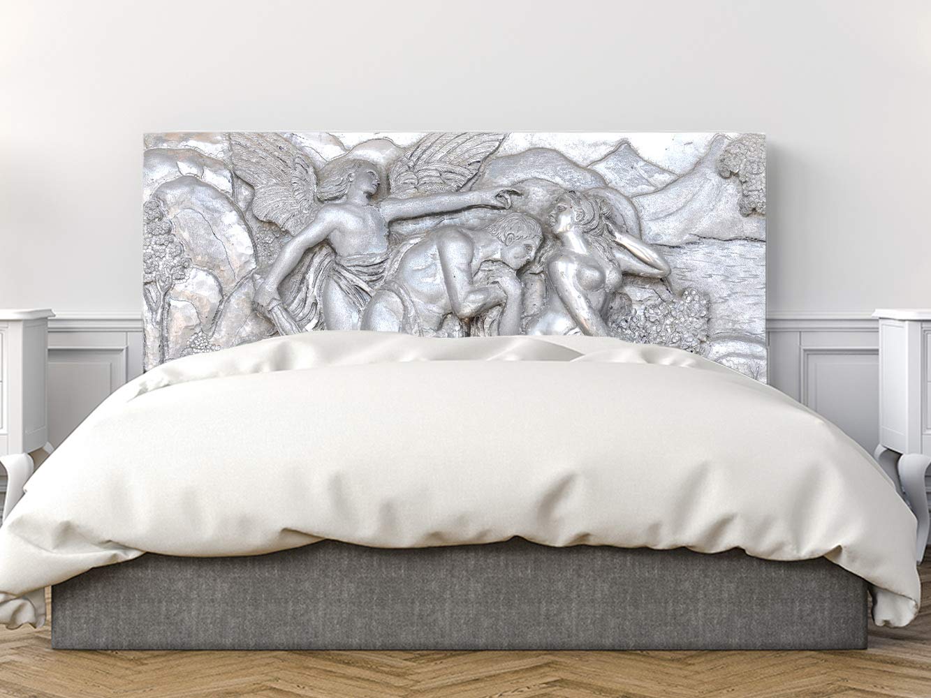 Oedim Cabecero Cama PVC Adan y Eva 150x60cm | Disponible en Varias Medidas | Cabecero Ligero, Elegante, Resistente y Económico