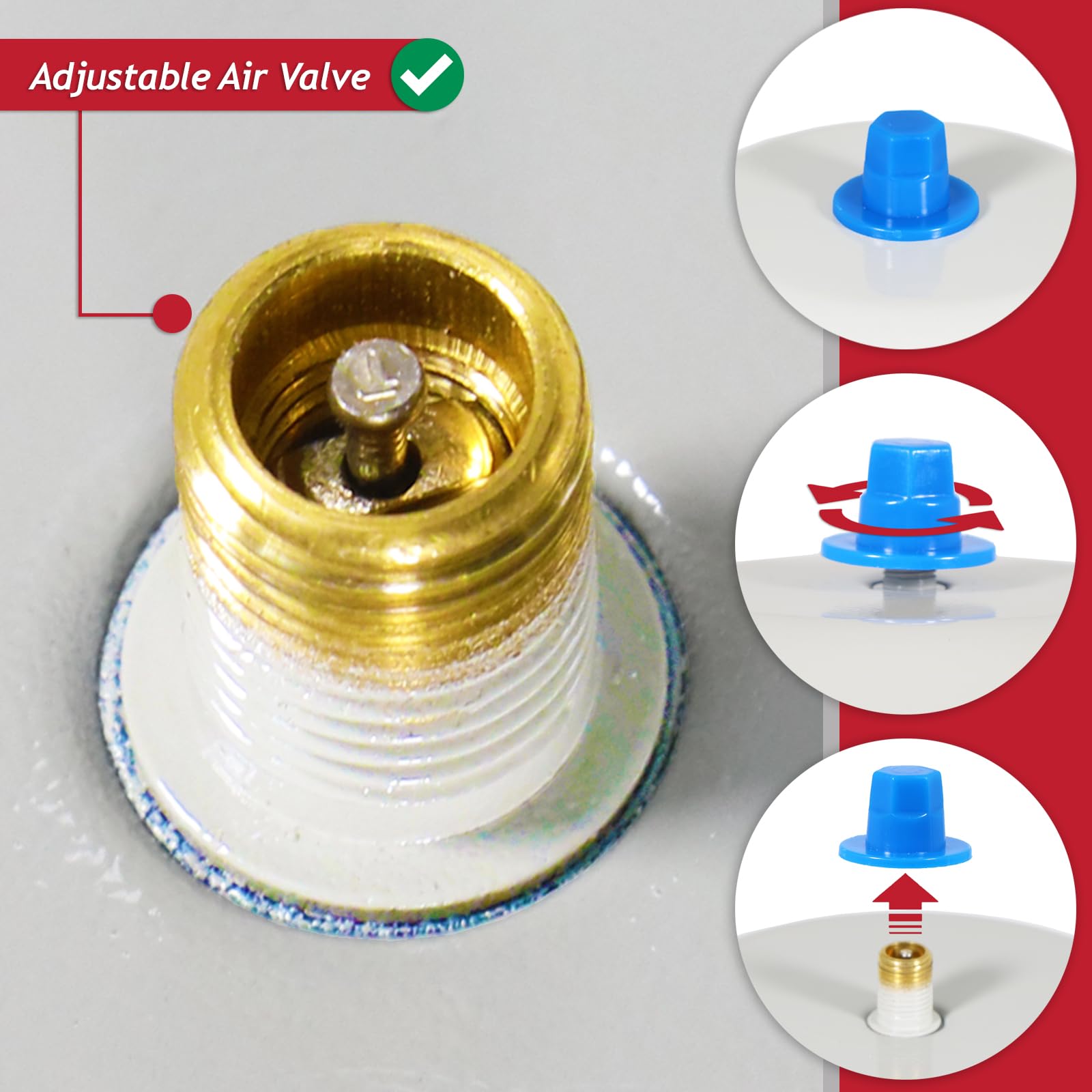 SPARES2GO Trinkwasser-Ausdehnungsgefäß, 2 Liter, 4 bar, 1,27 cm BSP-Stecker, Mini-Drucktank