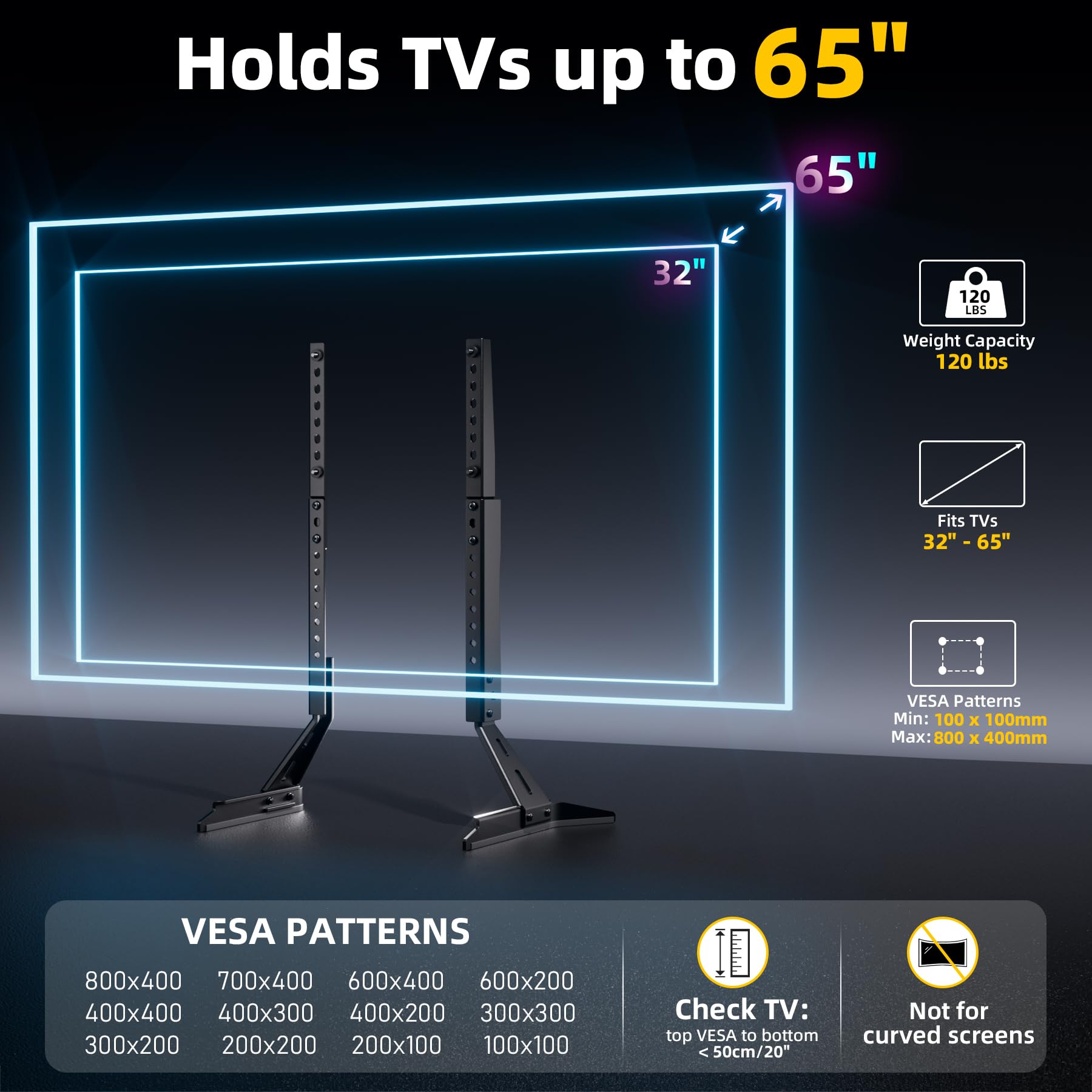 Stood Extra Lunghe per TV 32
