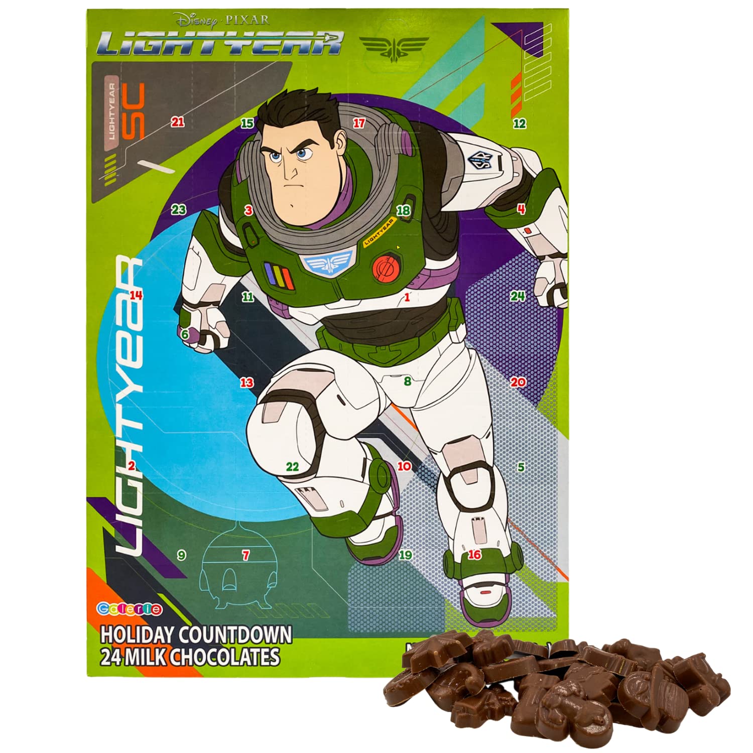 Amazon.com: Lightyear 2022 Christmas Countdown Calendar, Holiday Countdown  with 24 Milk Chocolate Candies, Advent Calendars for Kids, 1.76 Ounces :  Home & Kitchen