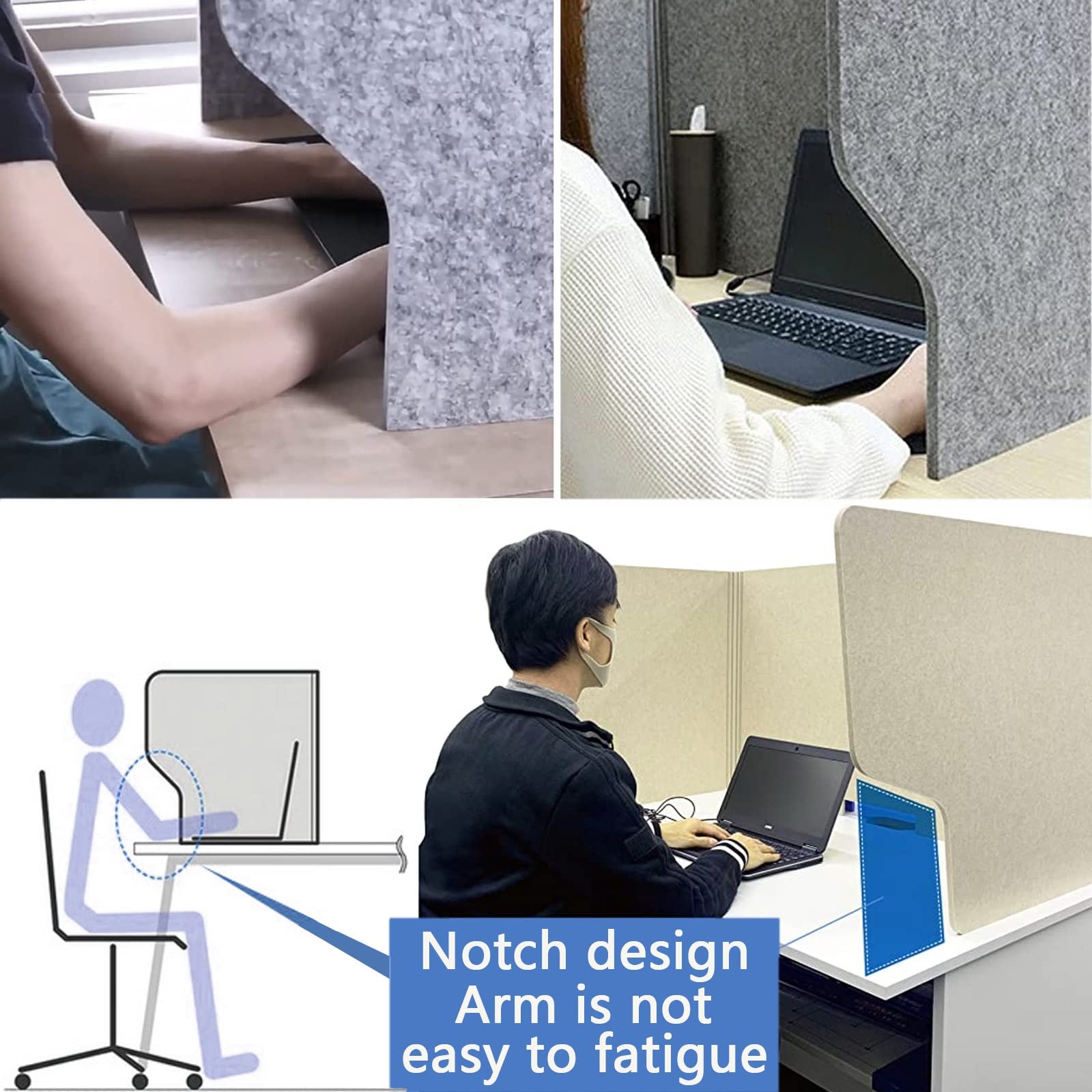 Amazon.co.jp: 三面タイプ Stand Up Desk パーソナルブースフェルト