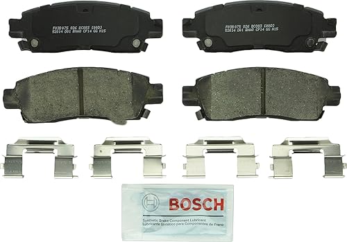 Bosch BC932 QuietCast Premium - Juego de pastillas de freno de disco de cerámica para Ford Crown Victoria de años 2003-2011