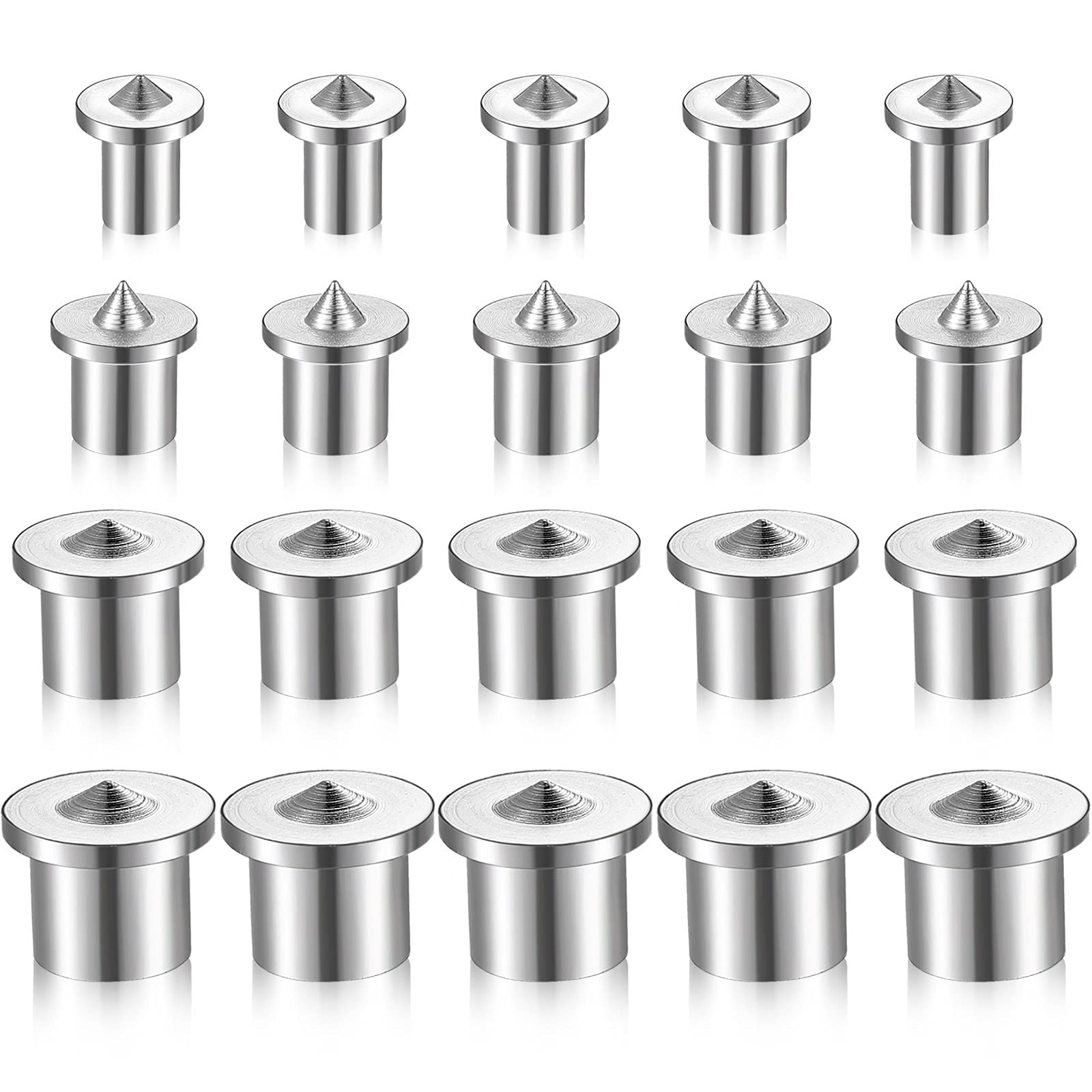 TERRIFI Dowel Jig and Tenon Center Transfer Plugs Doweling Centering Pins Transfer Plugs Drill Hole Tool for Woodworking Tool Accessories (20 Pieces)