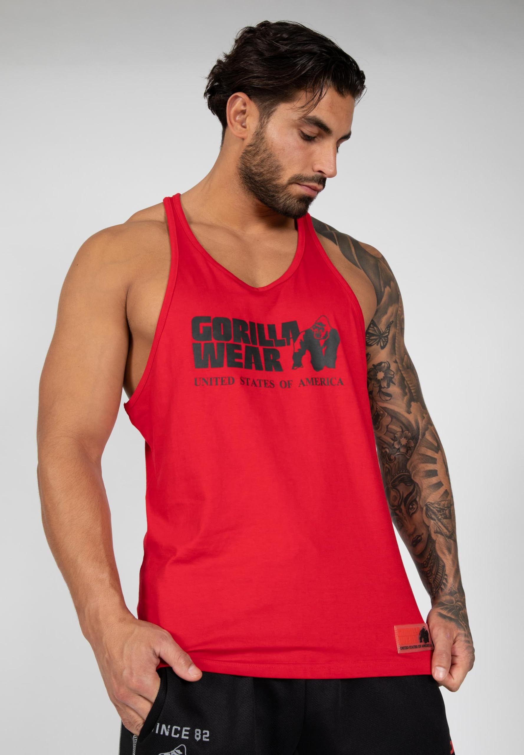 GORILLA WEAR - Classic Tank Top - Red - L