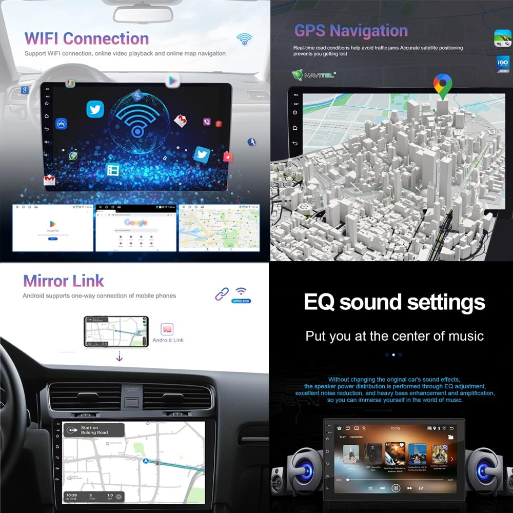 Wyświetlacz Carplay dla Suzuki Every 2016-2021 Z Kamerą Cofania, Mirror Link, Sterowaniem Głosowym I Radiem Fm, 4 Rdzeń 1G+16G