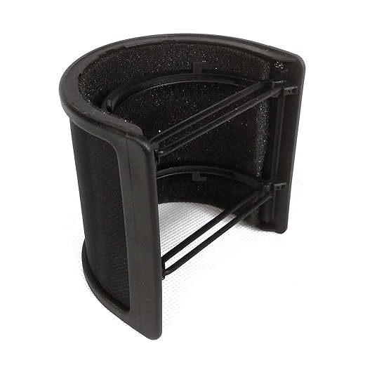 Micrófono De Estudio De Grabación Pop Filtro Compatible Para Technica At2020 At2035 At8137 At4033 At4040 At4047 At5040 At2050 At4080 At4050 At4060 Atr2500 Akg C3000 C414Xlii C314 Rode Nt1 K2