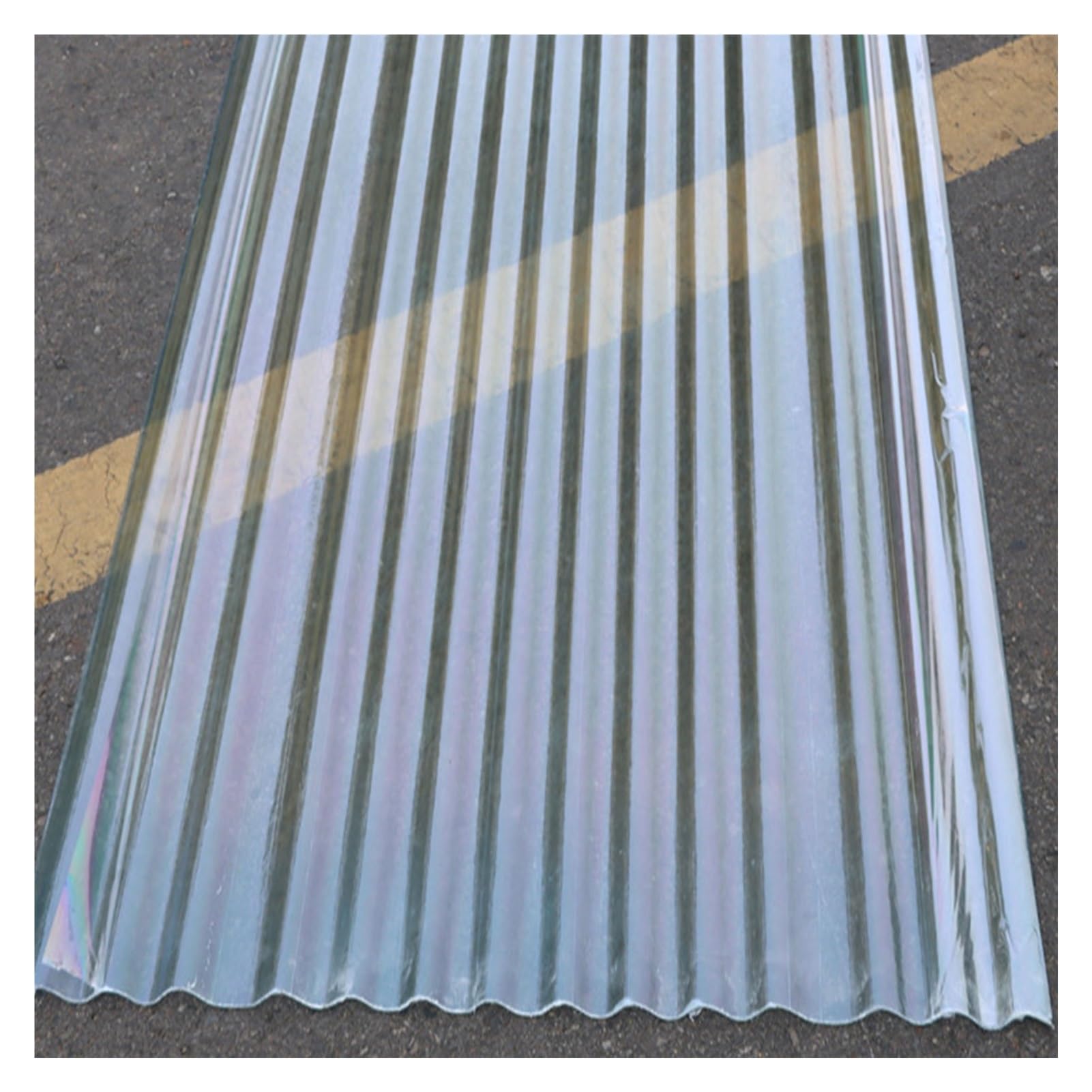 Plaques toiture en plastique ondulées 0.9x1.4m panneau couverture abris