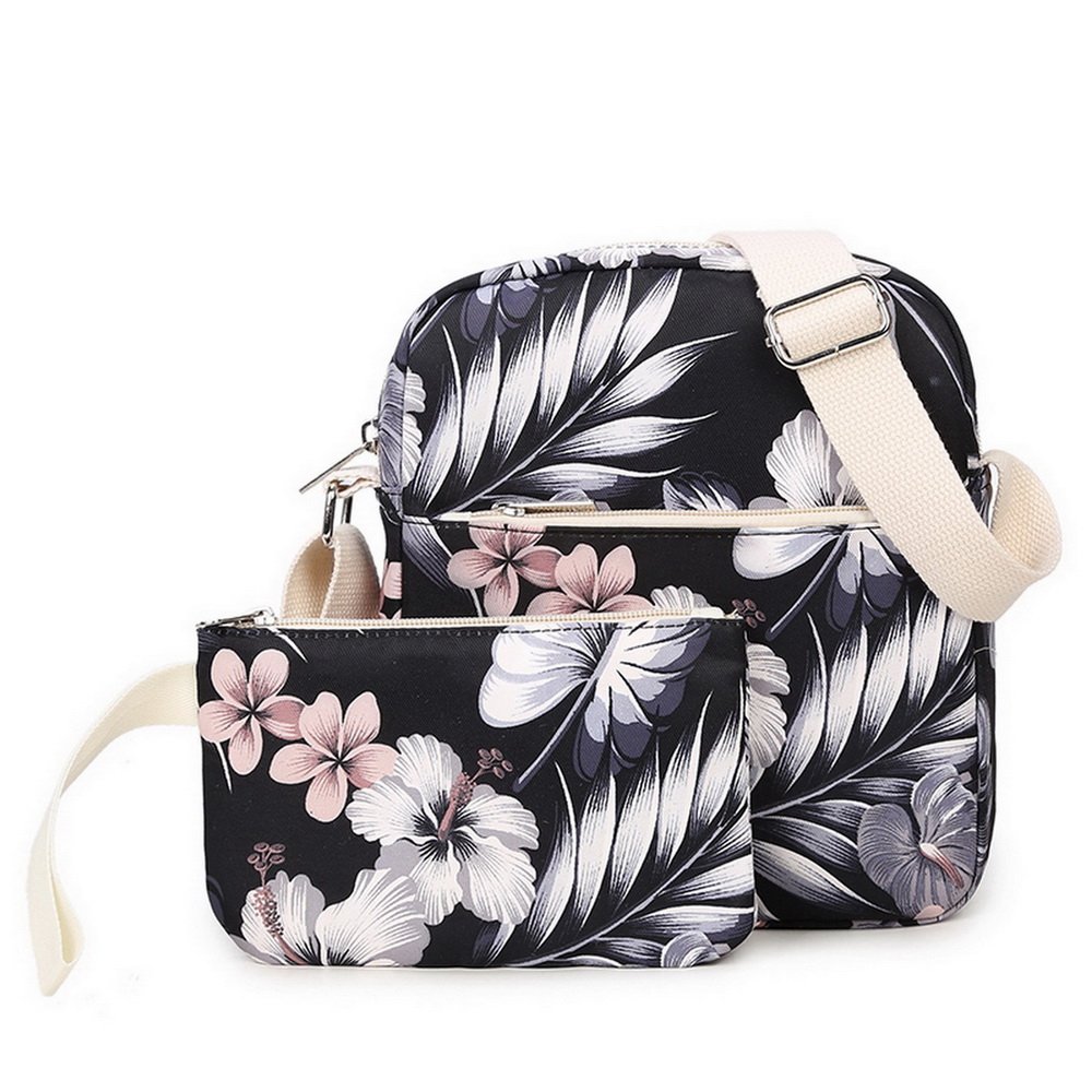 Acmebon Sac à dos décole fashion pour filles, Sac à dos Casual pour ordinateur portable - Ensemble de 3 pièces pour femmes Floral