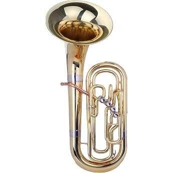 Classic Cantabile OBB-400 Oberkrainer Bellfront Baritone 4 Neusiber Perinet Valves Brass Body Bell 300 mm Bore 14.5 mm Includes Gig Bag and Mouthpiece