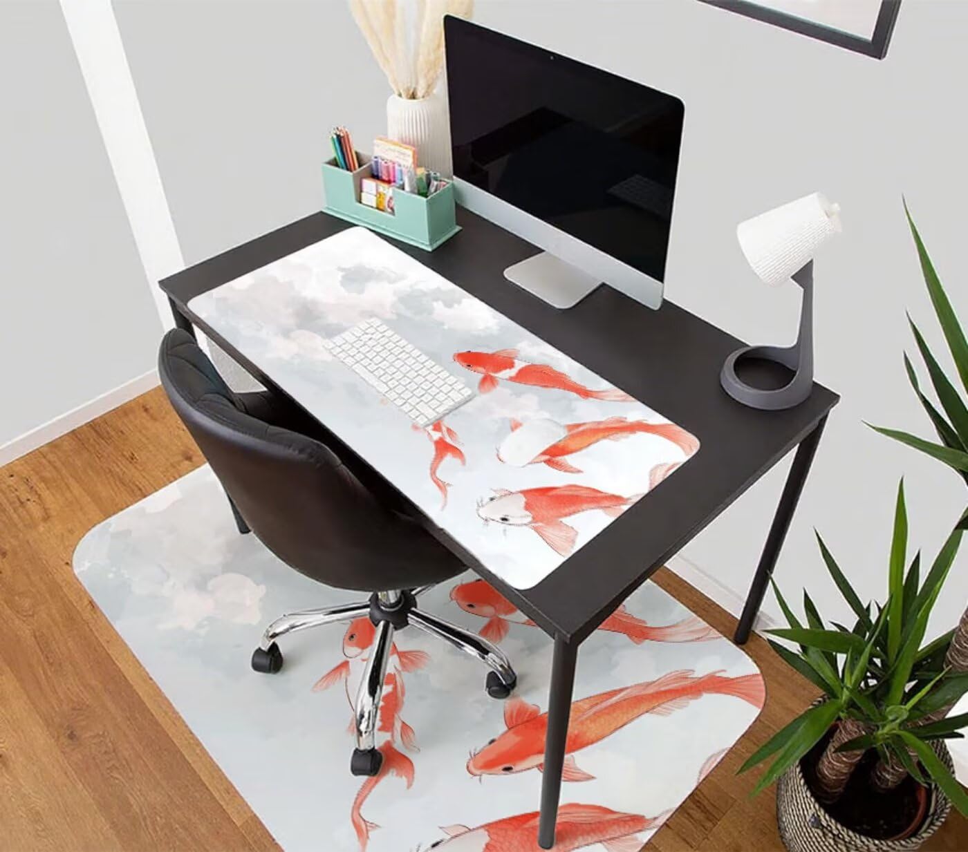 Szara podkładka pod mysz do gier XXL 1500 x 800 mm podkładka pod mysz biurowa szyta wodoodporna antypoślizgowa, podkładka pod mysz rybną do pracy, gier, biura, dekoracji domu, szybciej, prezenty H