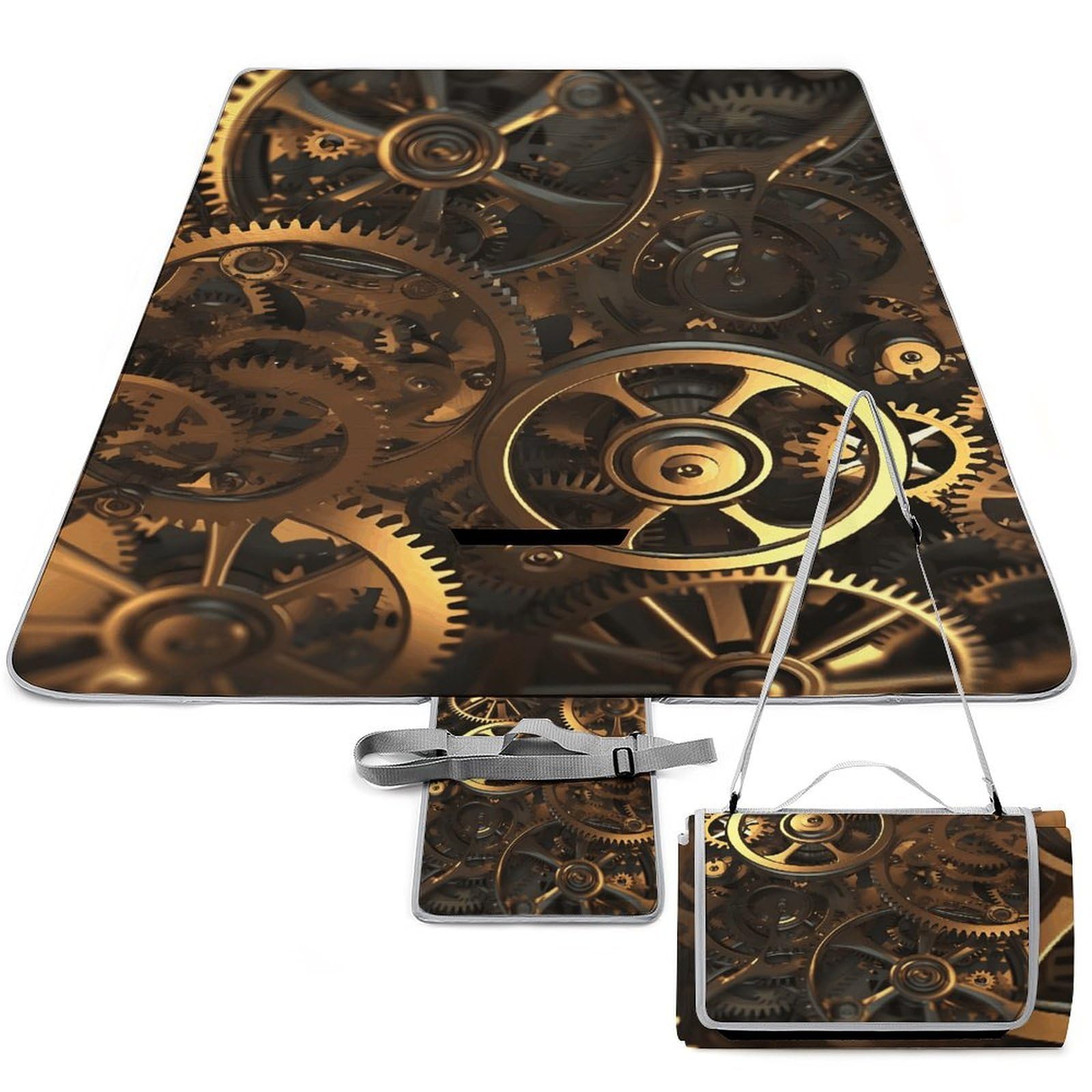 Couverture de pique-nique steampunk 148x148 cm imperméable et pliable pour le parc