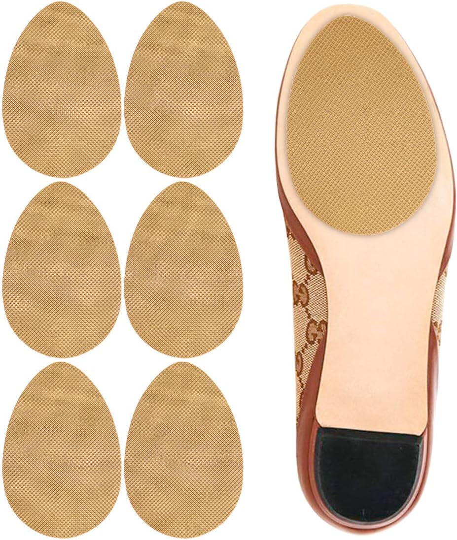 Dr. ShoesertDr. Shoesert Non-Slip Shoes Pads Adhesive Shoe Sole Protectors, High Heels Anti-Slip Shoe Grips (Yellow - 3 Pairs)