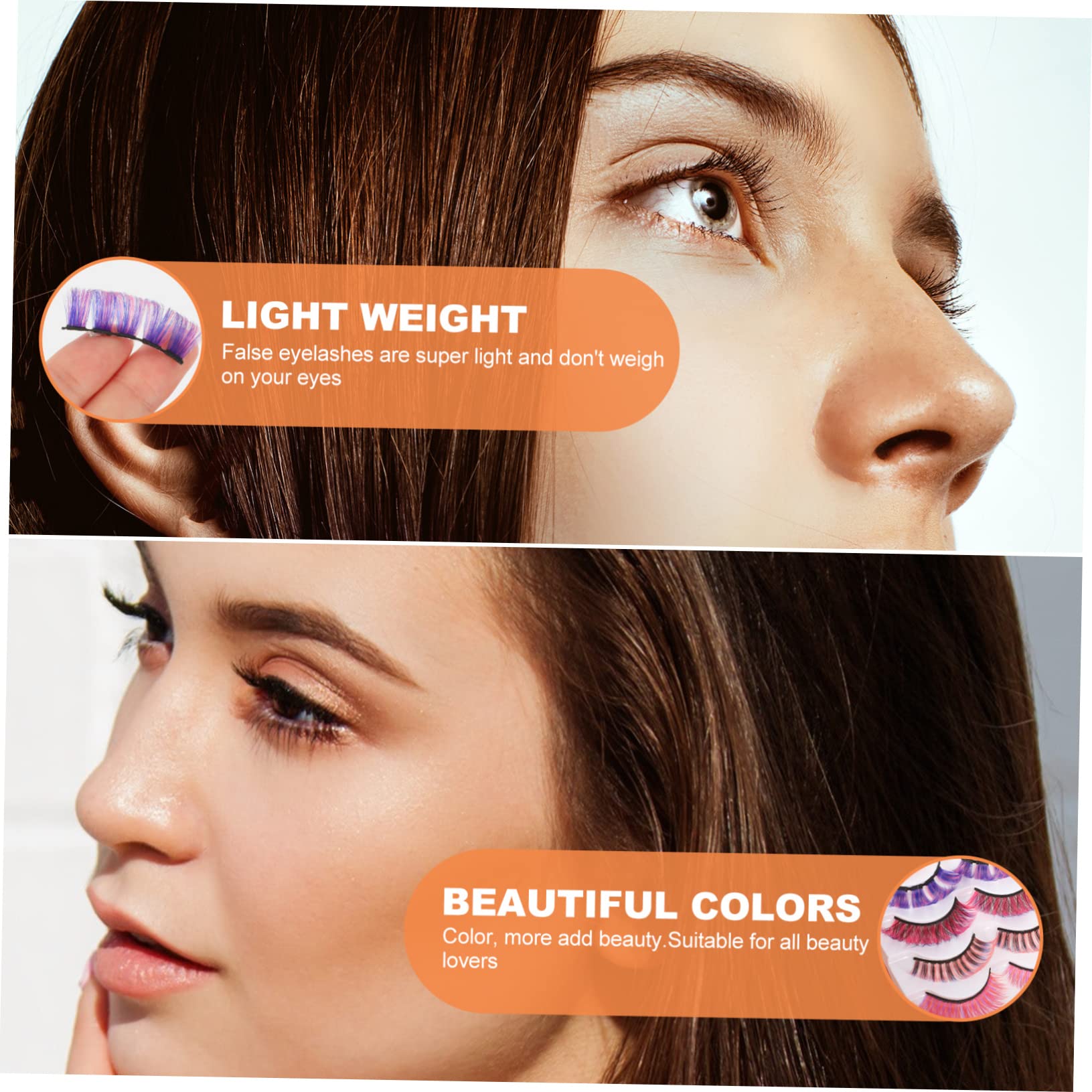 FRCOLOR Vivid Eyelashes Curl Mischpackung Für Dramatische Wimpernlooks Wiederverwendbare Und Realistische Falsche Wimpern Für Wimpernverlängerungen