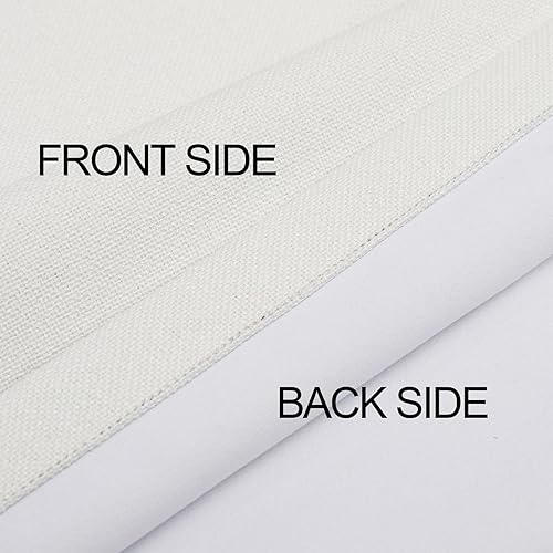 Miniatura 6 de LOYOLADY Cortinas opacas de lino azul de 84 pulgadas de largo, 2 paneles de cortinas de lino 100% opacas para dormitorio, cortinas y cortinas con