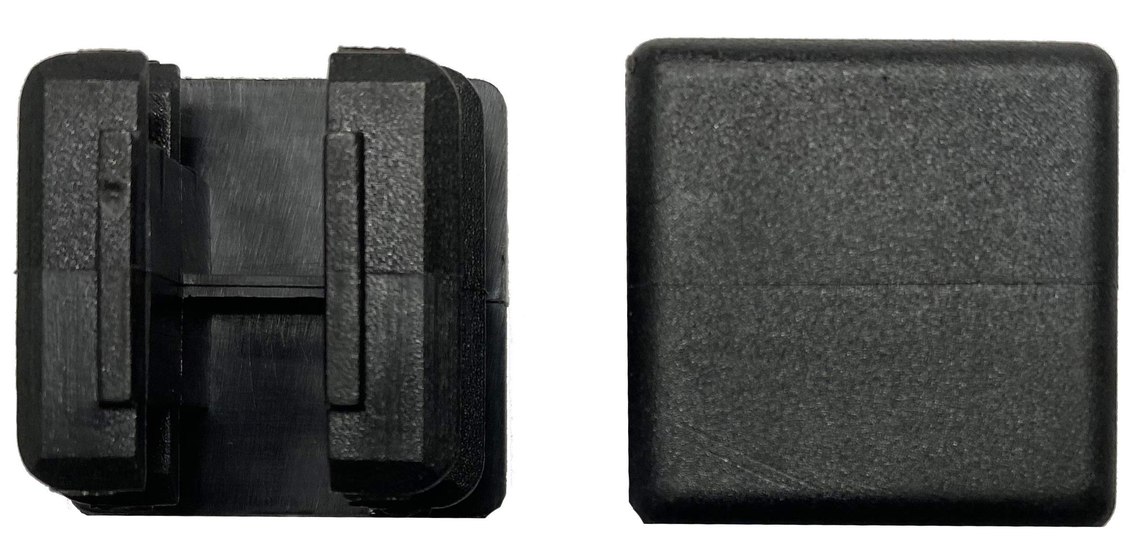 Dexierp Black Protection Force 7/8" 22Mm (Pack Of 20) Square Od Tubing Plastic Insert Plug, Tubing Post End Cap, Chair Glide