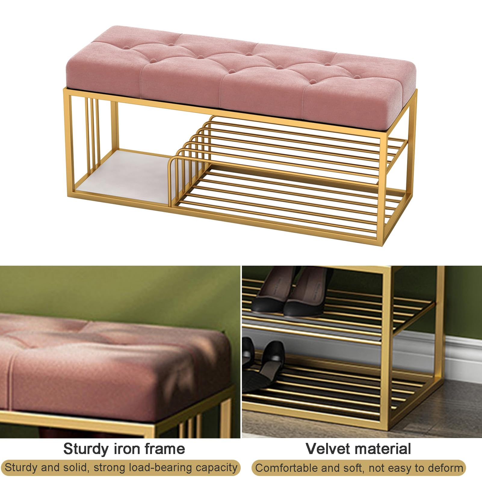 Zapatero de 3 Niveles, Ideal para Entrada, Pasillo, Sala de Estar y Dormitorio. Solución Elegante y Funcional para Guardar Zapatos.