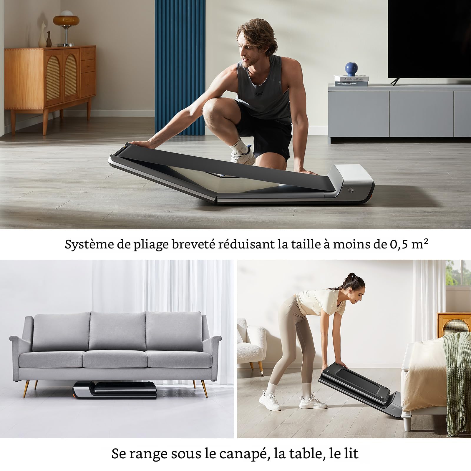 Tapis De Marche Pliable WalkingPad Z1 - Compact, Silencieux, Max 6 Km/h, Neuf Avec écran LCD