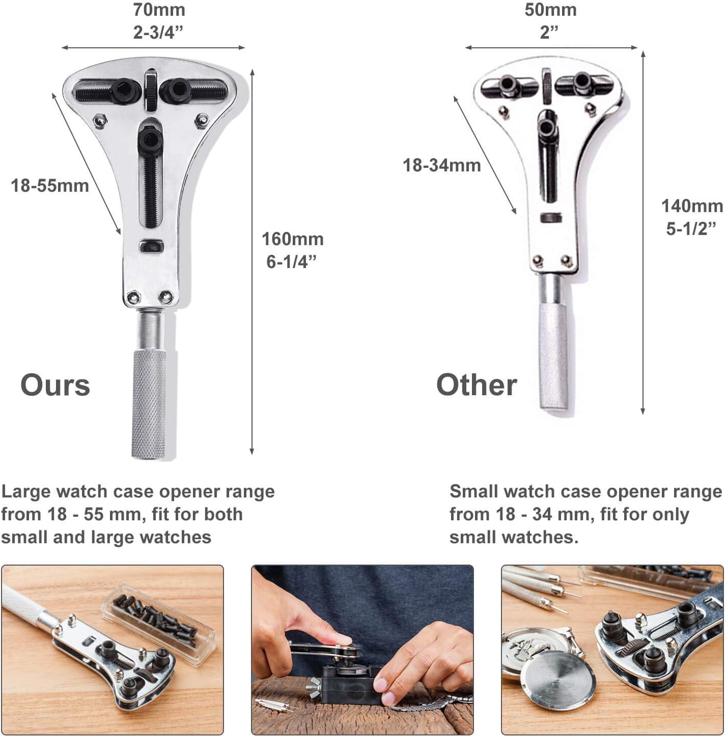 Watch Repair Kit, Anezus 187Pcs Watch Tool Kit with Watch Link Pin Remover Tools and Watch Back Case Removal Tools for Watch Strap Remover, Watch Battery Replacement, Watch Band Sizing, Watch Repair : Clothing, Shoes & Jewelry