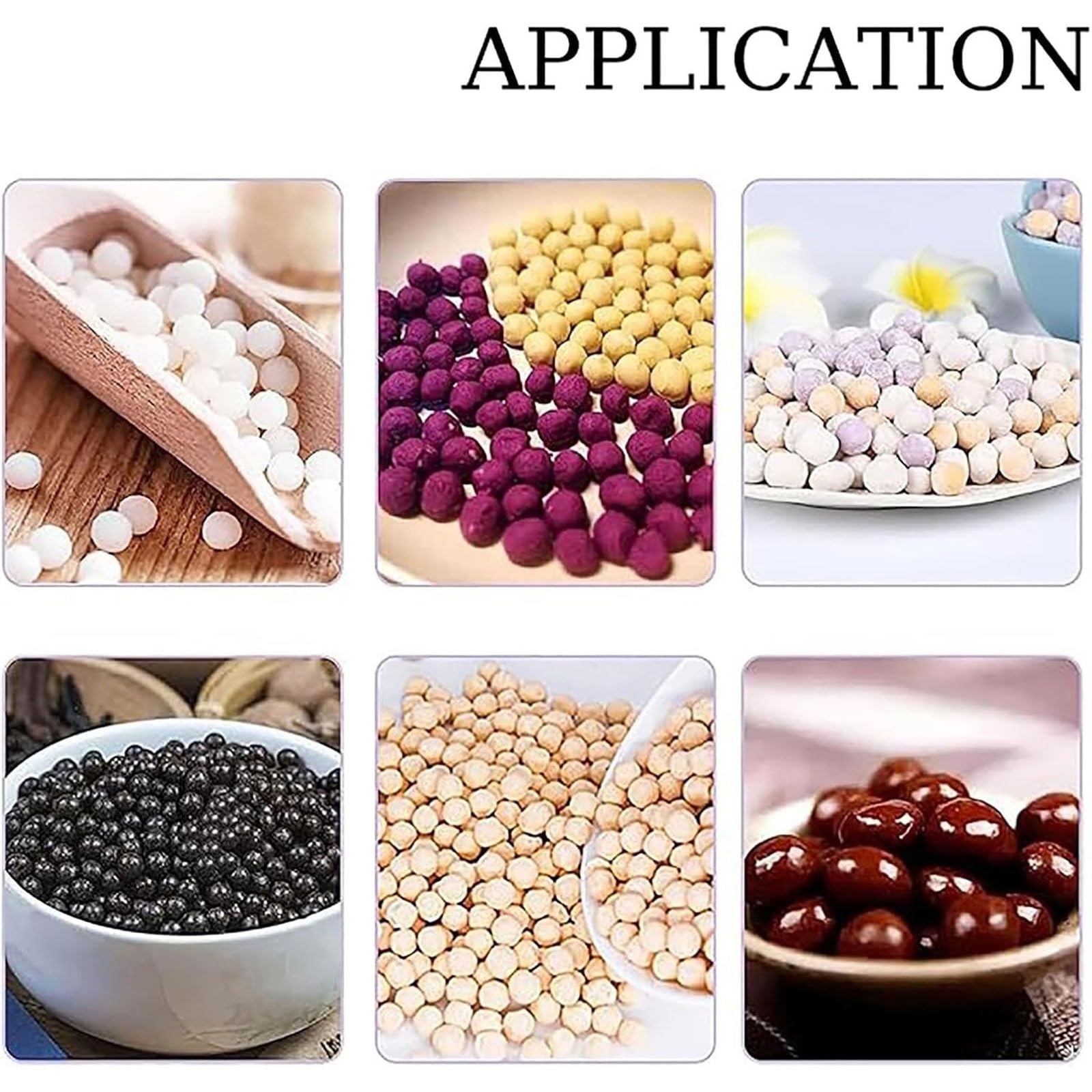 Macchina per la creazione di perle di tapioca, strumenti manuali fai da te per perle da 3-12 mm, doppio manico con deflettore scorrevole, ideale per negozi di tè al latte e cucine domestiche
