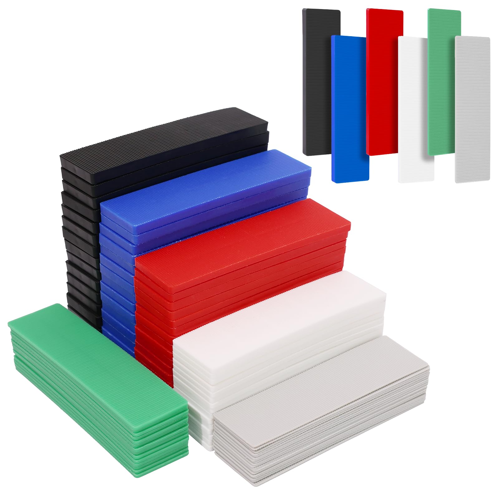 102 PCS 28mm x 100mm Flat Plastic Glazing Packers Durable Shim Spacers