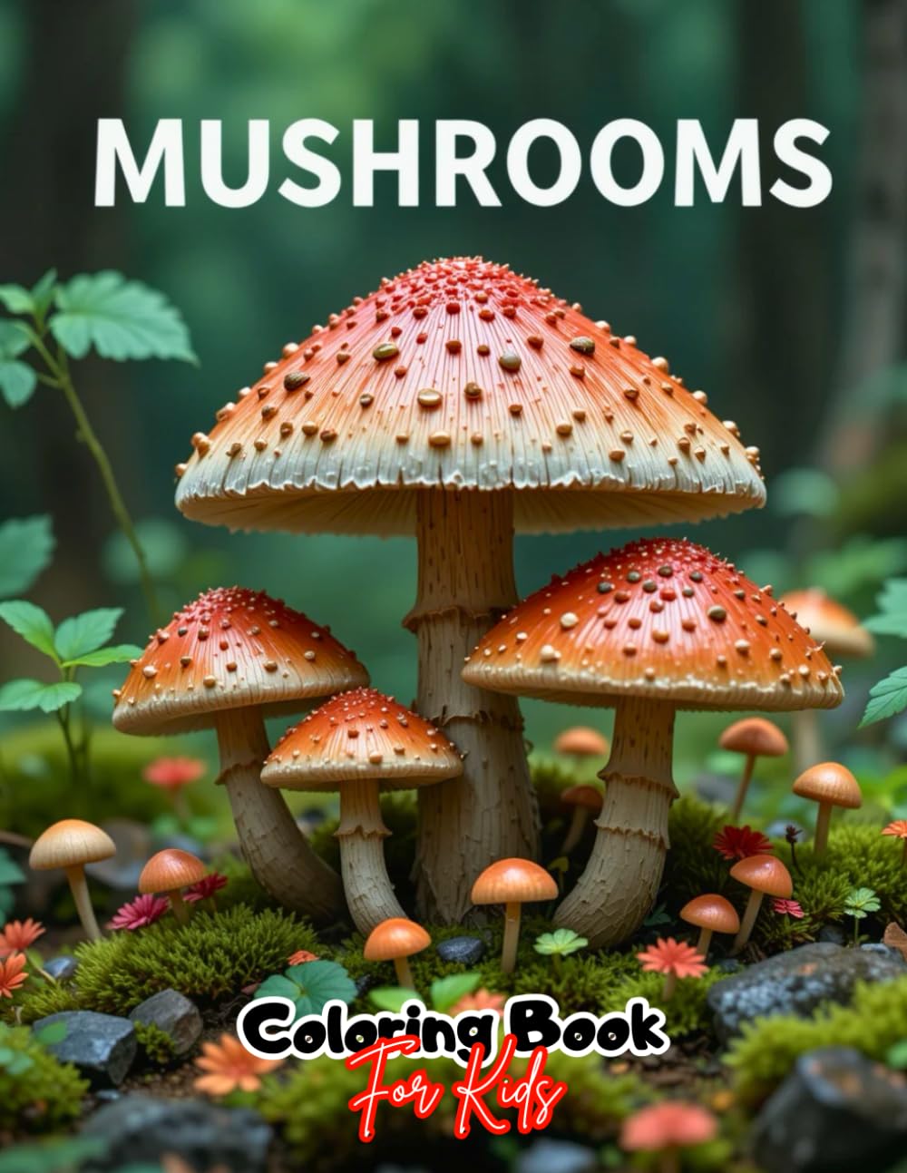 Mushroom Coloring Book for Kids: Fun & Easy Fungi Art for Little Artists!