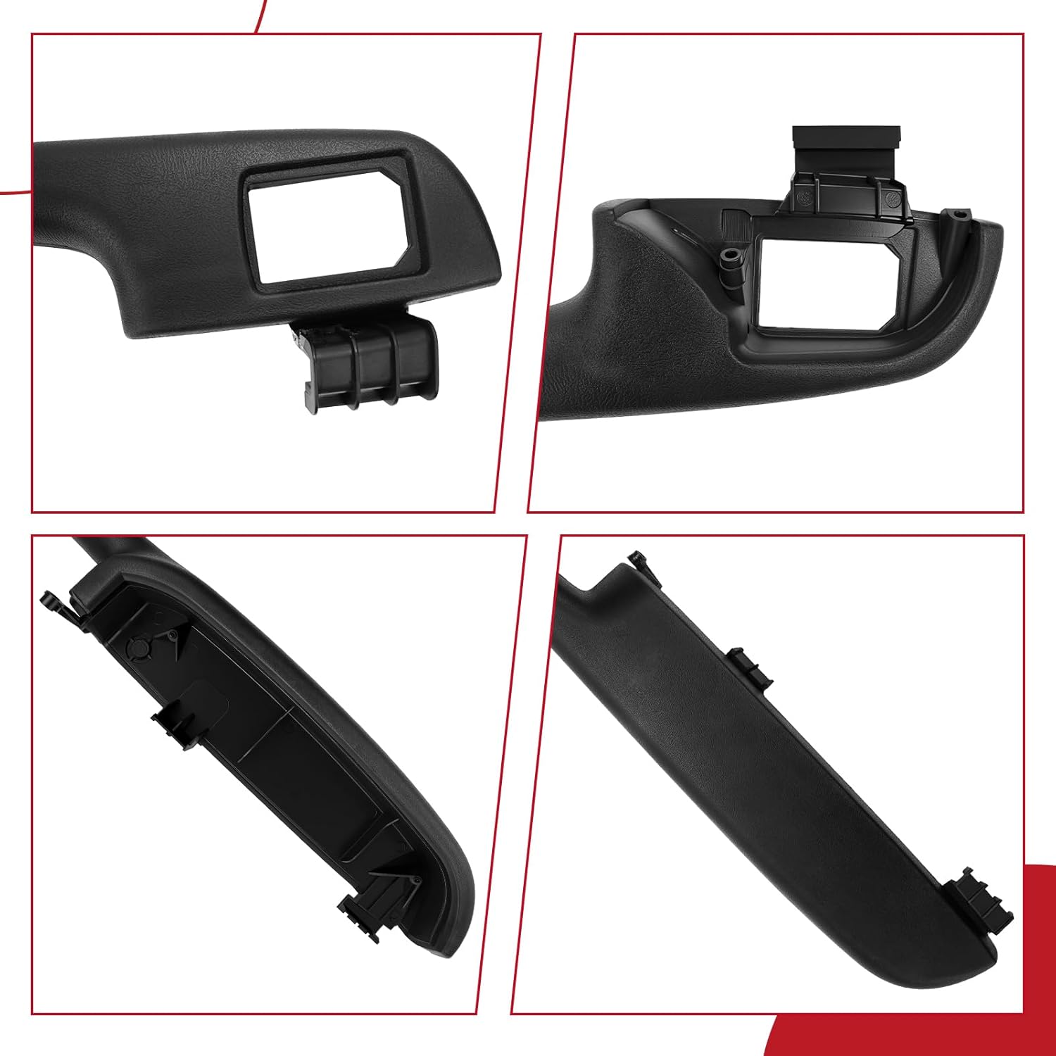 Rear Right Door Armrest Panel fits for 1999-2006 Chevrolet Suburban Tahoe Avalanche & GMC Yukon Sierra & Cadillac Escalade Door Handle Pull Replaces#15152062 - Black