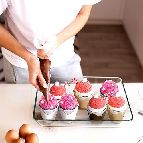 Miniatura 6 de 600 piezas de tamaño mini de tulipanes para cupcakes, mini tazas para hornear, antiadherentes, resistentes a la grasa, para magdalenas,