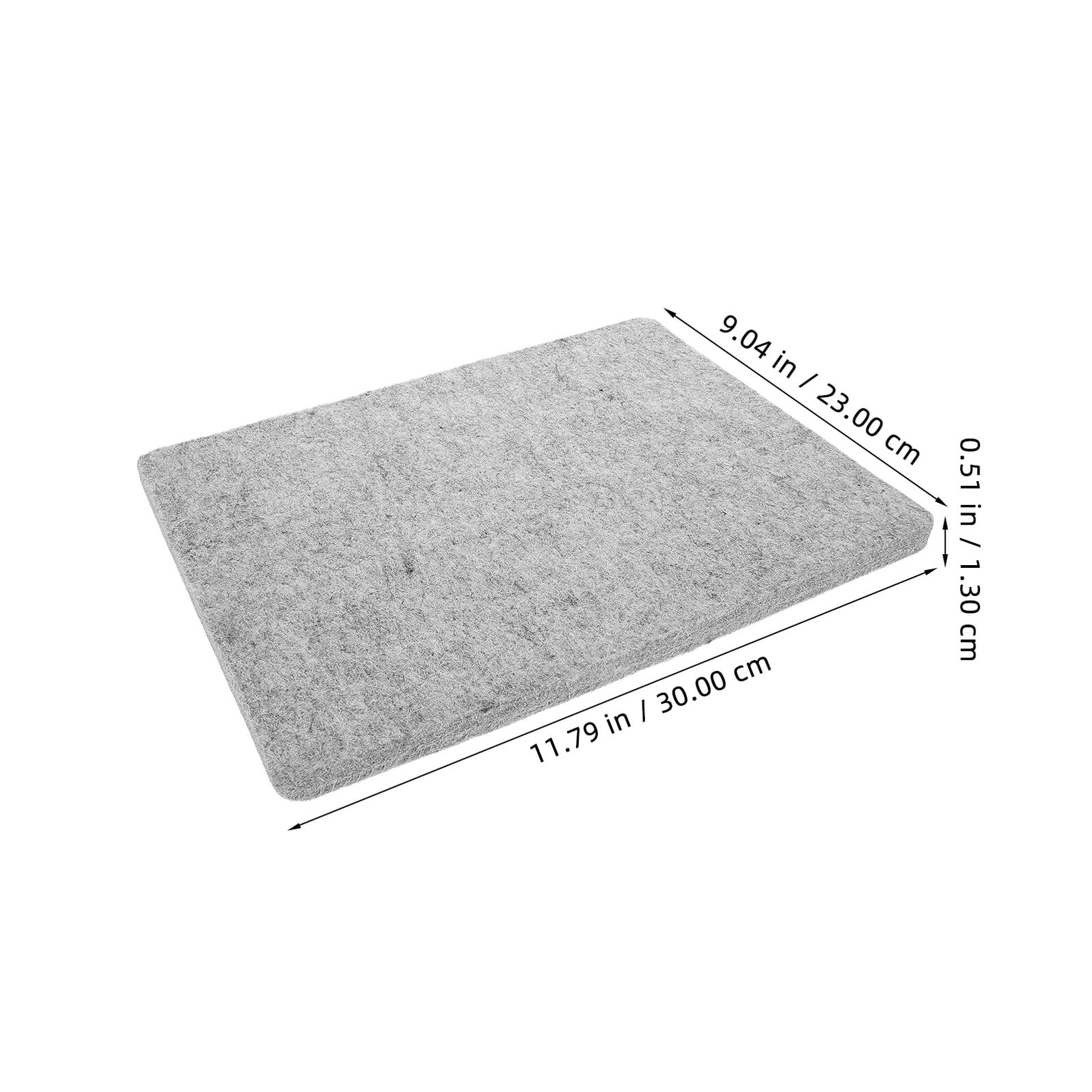 SOLUSTRE 2 Pezzi Tappetino da Stiro in Feltro di Lana Resistente Alte Temperature Riutilizzabile e Leggero per Protezione Abiti e Uso Versatile