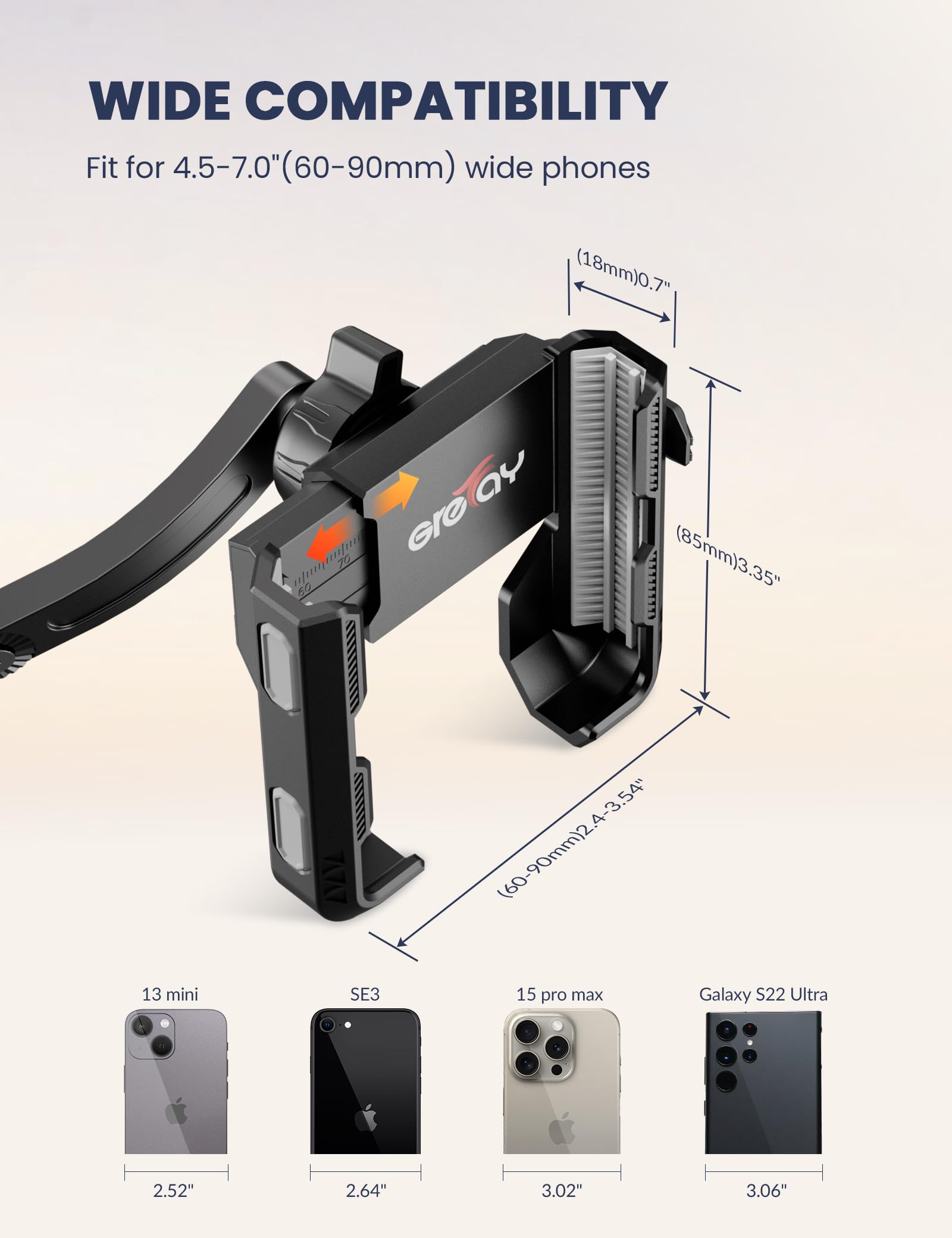 Grefay 2025 Double Damping Vibration Phone Holder For Motorbike - View #10