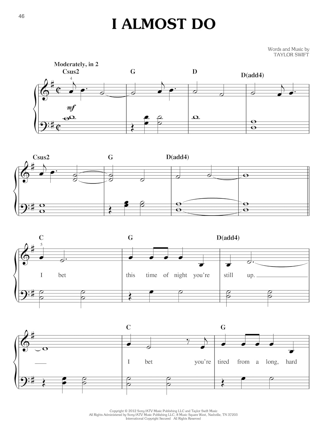 Taylor Swift: Red - Easy Piano | Songbook for Beginner to Intermediate Keyboard Players | Sheet Music Arrangements with Lyrics and Chords | 16 Track Music Collection for Lessons and Performance