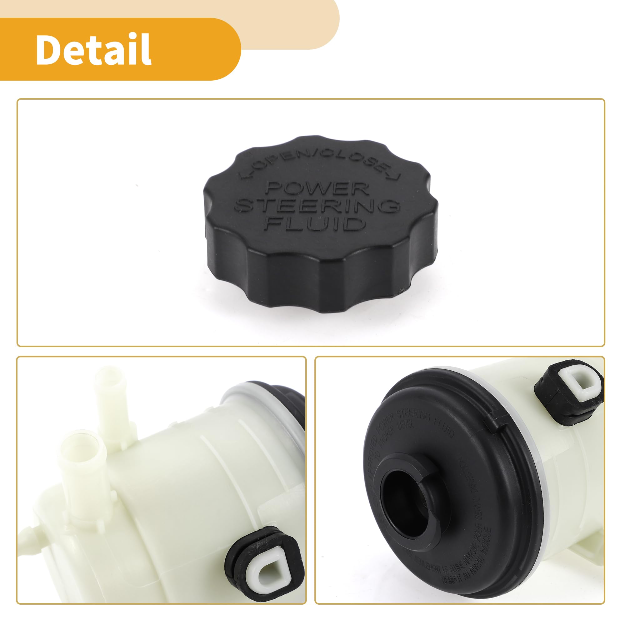 Depósito de Dirección Asistida - No.571501G000 Tanque de Dirección Asistida para Automóvil - para Hyundai Accent 2006-2011 Plástico Beige - 1 Pc